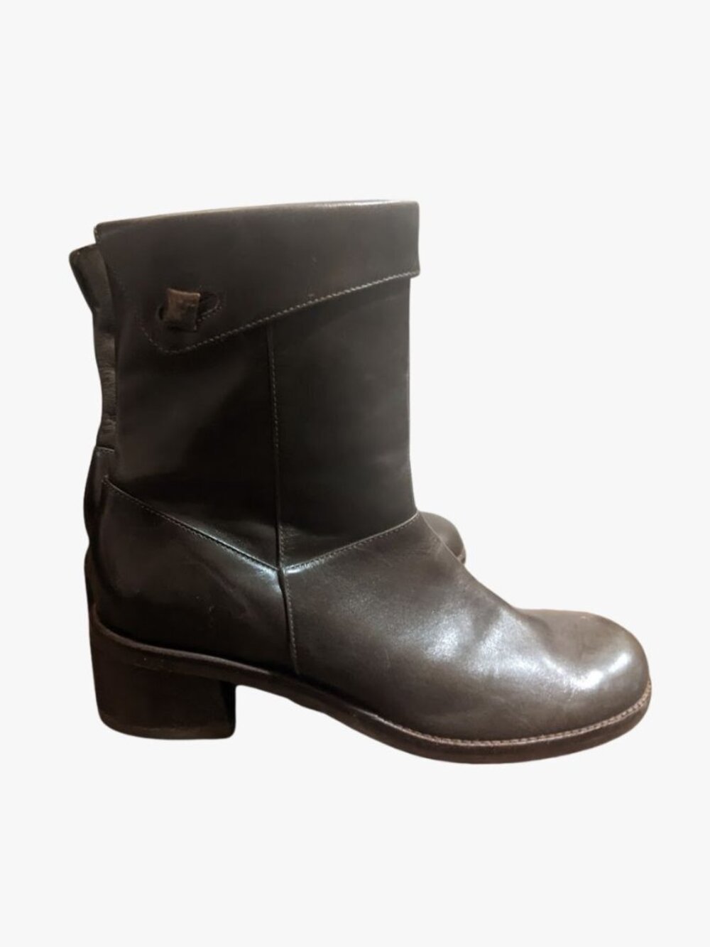 Clarks - Ankle Block Round Toe Boots 72957 | Size 6 (Size 37) | Brown